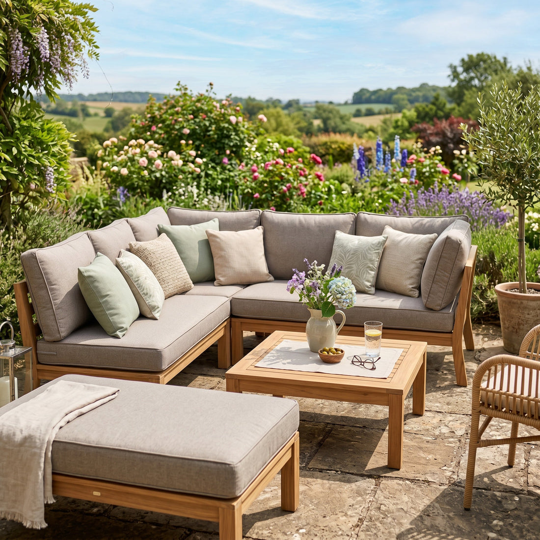 Loungekissen nach Maß: so stellst du deine Gartenlounge zusammen