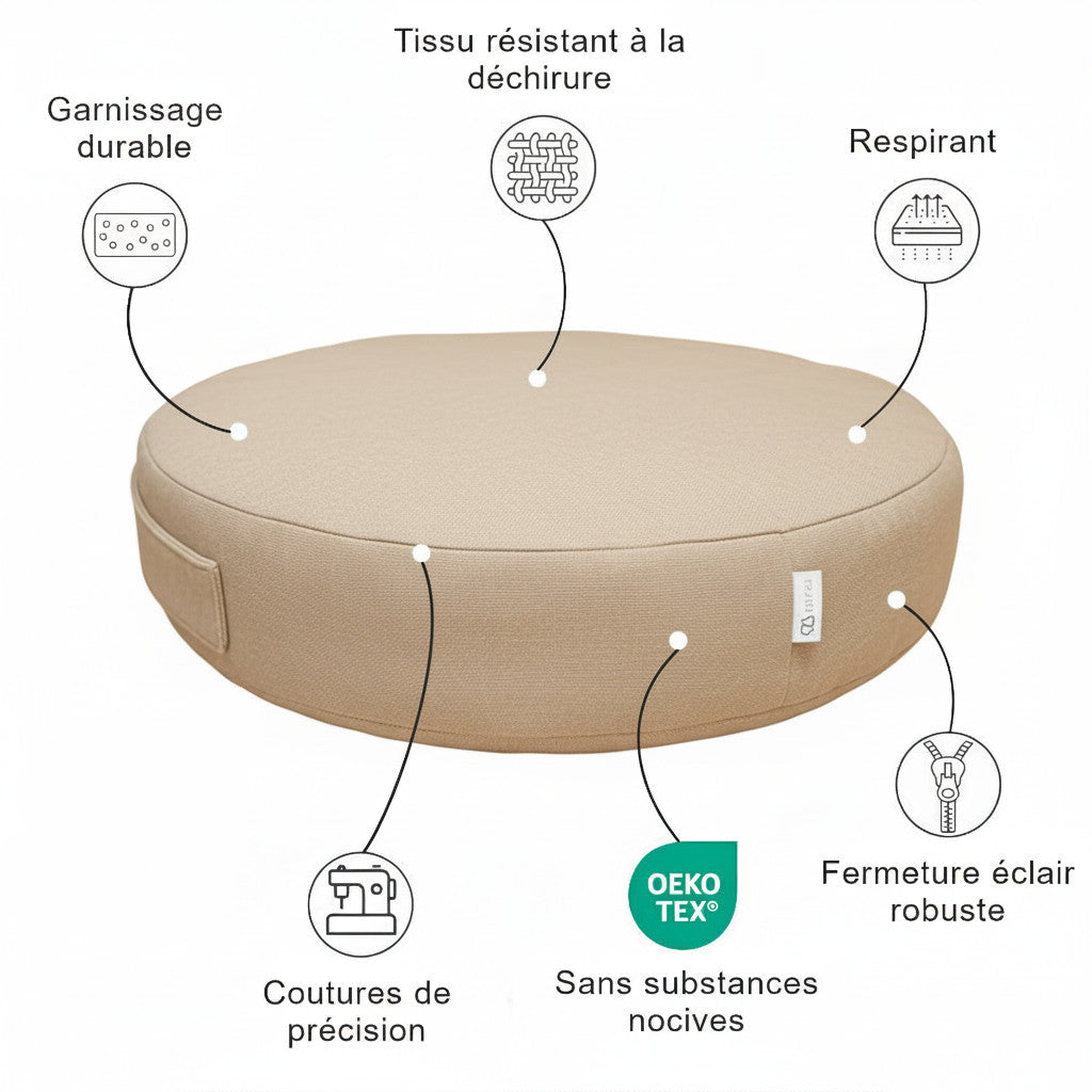 Coussins de sol ronds - Intérieur
