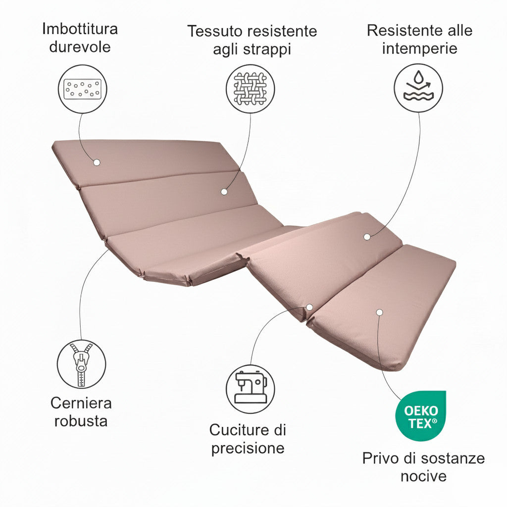 Cuscino curvo per sdraio