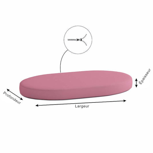 Dimensions du coussin ovale pour chien en extérieur