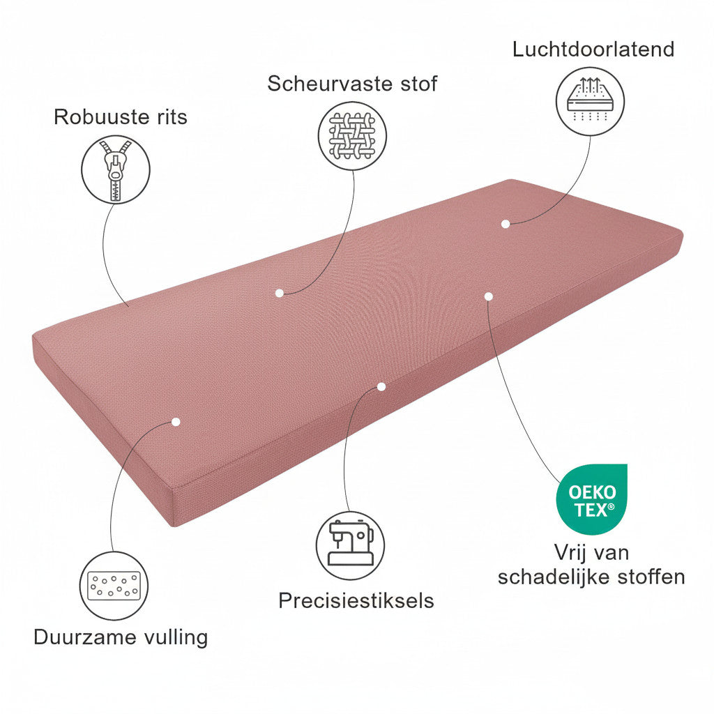 Bankkussen op maat - Eigenschappen