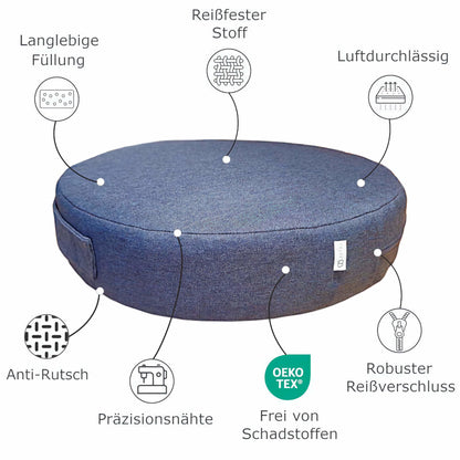 Runde Bodenkissen nach maß Eigenschaften