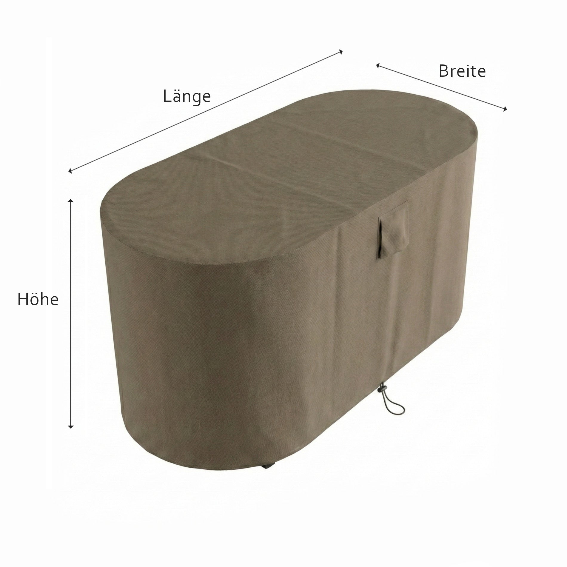 Oval Abdeckung nach Maß