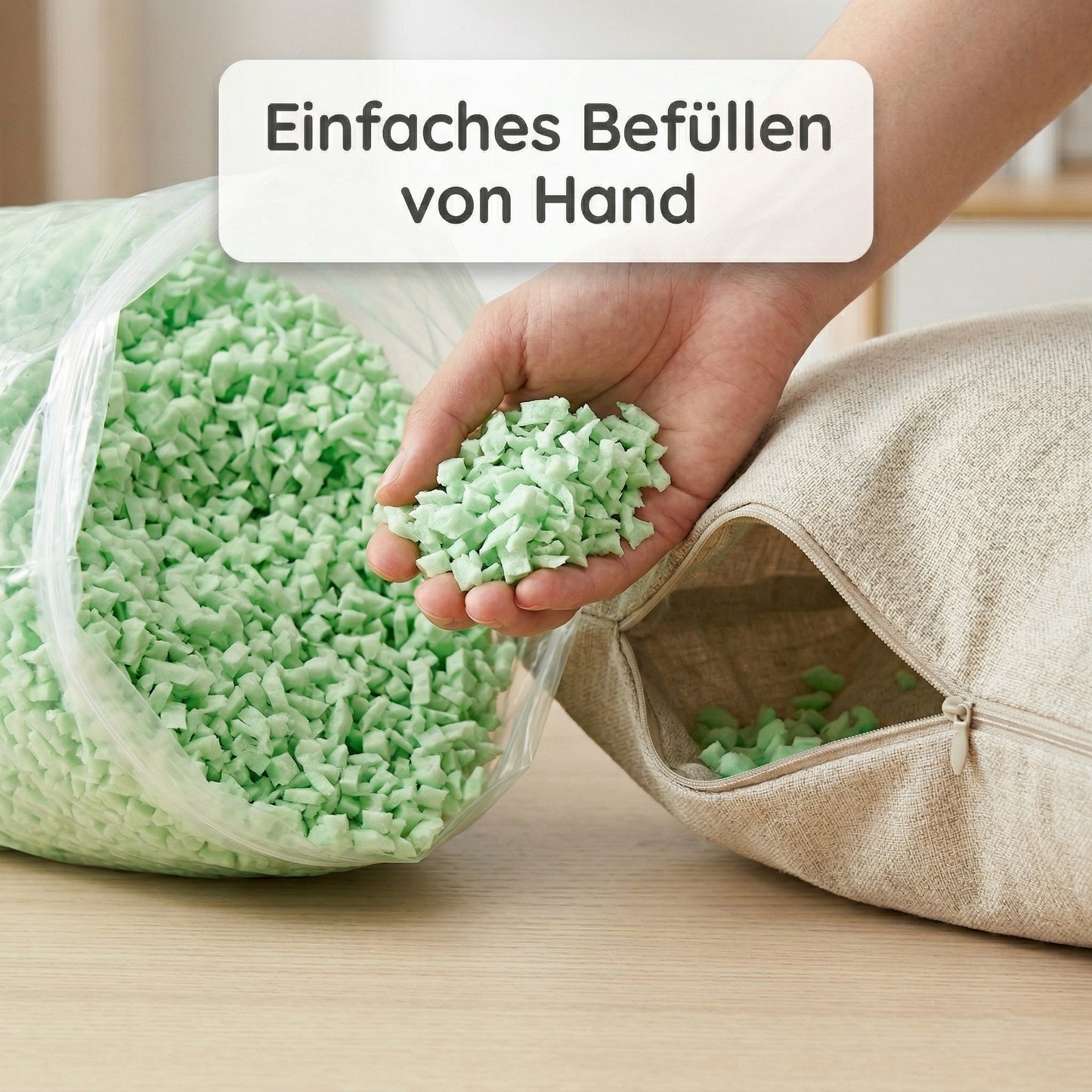 Füllung für Sitzkissen und Dekokissen