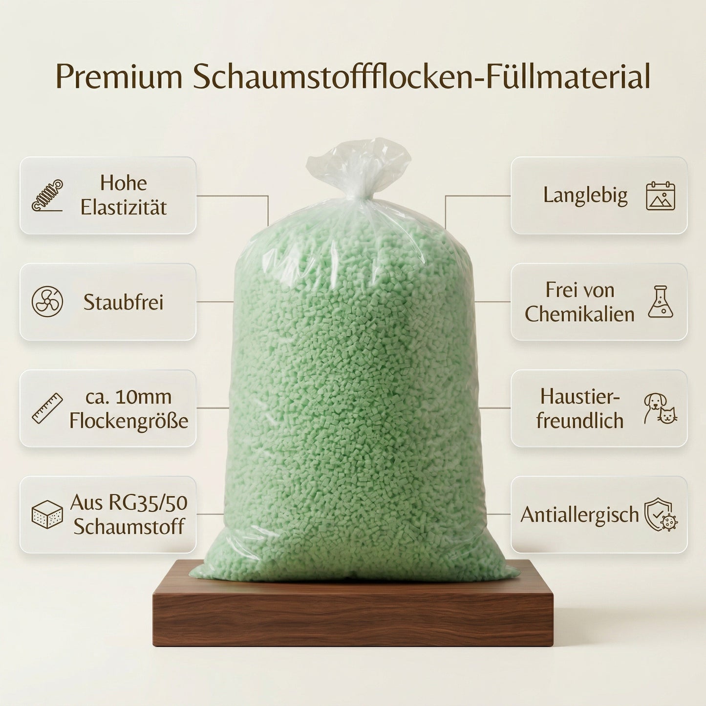 Hochwertige Schaumstoffflocken Füllmaterial
