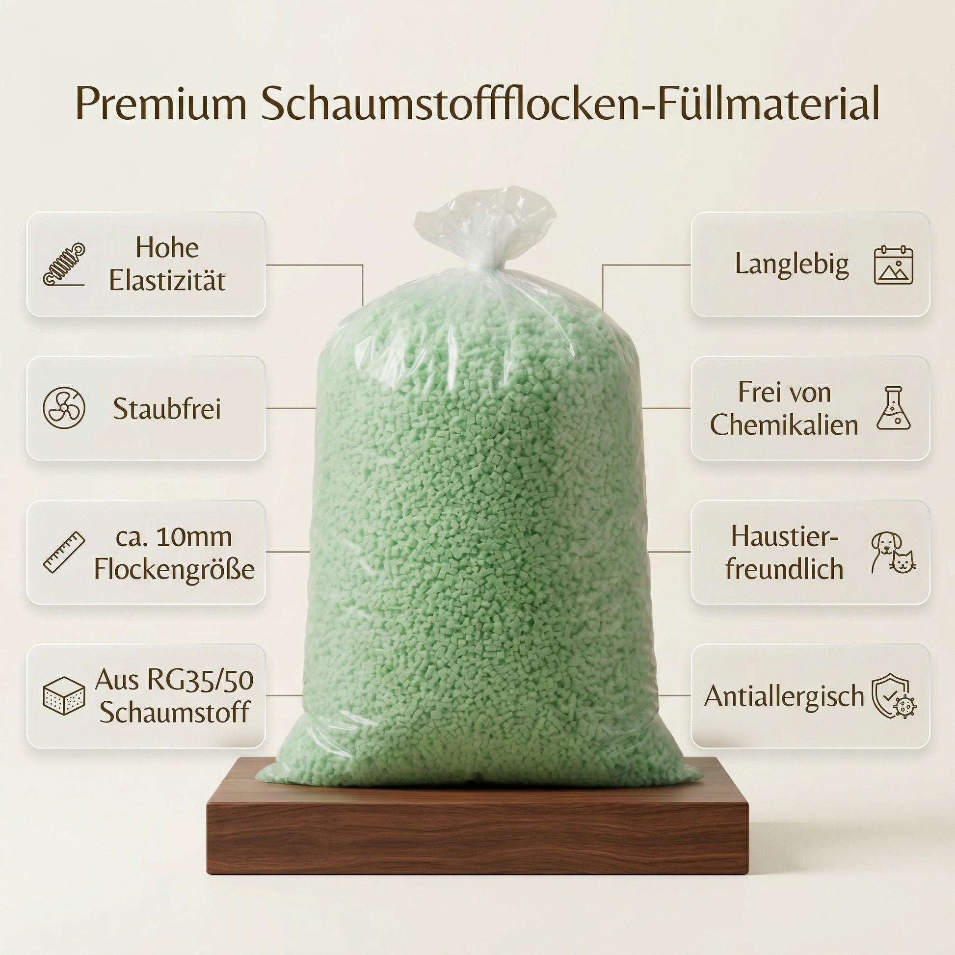 Hochwertige Schaumstoffflocken Füllmaterial