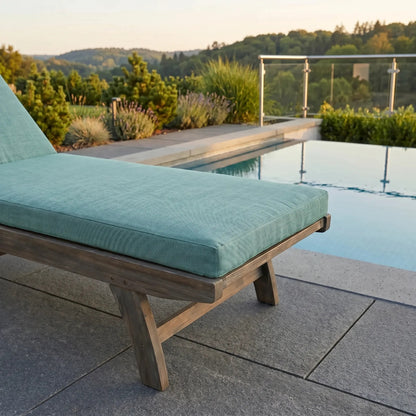 2-teilig - Sonnenliege und Gartenliege Auflage - Outdoor